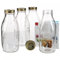 4er Set Einmachglas Original Quattro Stagioni 1,0L Flasche incl. Bormioli Rezeptheft