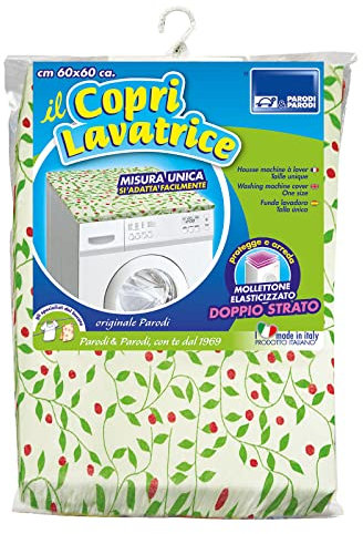 COPRILAVATRICE universal 60 x 60 cm), diseño casual, COPRILAVATRICE con elástico, Toalla Protector Lavadora, COPRILAVATRICE universal de tela de algodón y poliéster, cobertura de lavado, Art 215, Colores surtidos