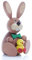 Kunsthandwerk Ullrich Osterartikel Osterhase mit Küken HxB 11x7cm NEU Osterdeko Osterhasenfigur Ostern Korb Osterei Frühling Erzgebirge Seiffen Hase Blumen