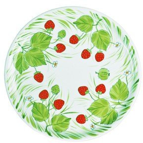Helina Tilk Erdbeere Tortenplatte 31 cm Porzellan handbemalt