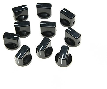 KAISH - Botones de pedal con efecto amplificador (10 unidades), color negro