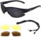 Rapid Eyewear Mens Polarised Fishing Sunglasses. Interchangeable Anti Glare Tinted Lenses. Fly - Carp Fishing Glasses for Anglers: uv400 Protection