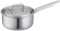 Spring Brigade Premium Stielkasserolle nieder mit Deckel 16 cm, Edelstahl, Silber, 2-Einheiten, 14.8 x 27.6 x 48.4 cm