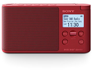 Sony XDR-S41D Radio Portable Digitale DAB/ DAB+/ FM RDS Rouge