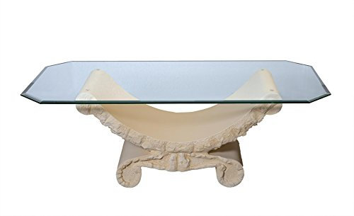 Antikes Wohndesign Couchtisch Wohnzimmertisch Glastisch