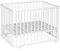 Geuther 2261 Laufgitter Lucilee | Passung: 76 cm x 97 cm | 3-fach werkzeuglos höhenverstellbar | gepolsterter Laufstall | in 4 Farbvarianten und 7 Designs erhältlich | Farbe: Weiß | Muster: Stern