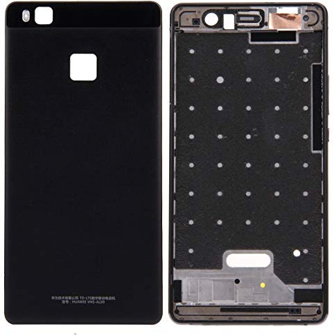 MCH AYSMG for Huawei P9 Lite Copertura Posteriore della Batteria + Front Housing LCD Telaio Bezel Piastra (Nero) (Color : Black)