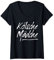 Damen Kölsche Mädche Karneval In Köln Für Kölsch Mädchen Kölnerin T-Shirt mit V-Ausschnitt