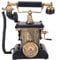 Antikes Telefon, Handbetätigtes Telefon im europäischen Stil Vintage antikes Telefon für Schlafzimmer Wohnzimmer Schaufensterdekoration
