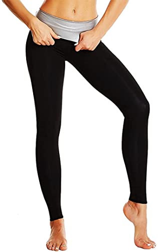 CRRTYL Damen Schweiß Sauna Shorts Damen Hot Sweat Sauna Hose Neopren Body Shaper Hosen Effekt Workout Sporthose Hot Yoga Capri Hohe Taille Training Slimming Hose (Color : Pants 2, Size : S)