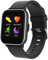 Aiwa SW-100 Smartwatch für Herren und Damen, mit Oximeter (SpO2), 4,9 cm (1,69 Zoll), mit Pulsmesser, Schrittzähler, wasserdicht, IP68 für Android iOS (neu, 2 Gurte), Standard