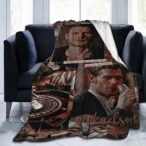 YINGD Klaus Morgan Mikaelson Flanell Decke Bettwäsche Fleece Decke Weiche Thow Decken Klimaanlage Decke für Sofa Couch Wohnzimmer