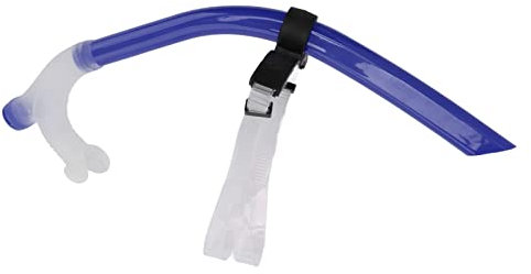 TOPINCN Schwimmschnorchel, Schwimmtraining, Tauchen und Schnorcheln, Schnorchel, Schnorchelkopf, Silikon-Atemschlauch mit Reduziertem Widerstand, mit Kopfstütze Zum Schnorcheln, Tauchen (Königsblau)
