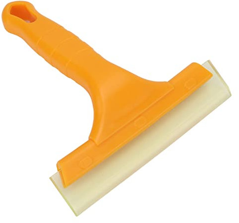 Small Squeegee Window Tint Squeegee Portable Car Glass Cleaner Flexible Multi Purpose Squeegee for Clean Glass Mirror Shower Window Windshield(Yellow)