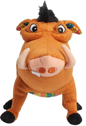 Disney The Lion King 30th Anniversary Pumbaa Small Plush Stuffed Animal, Warthog, Kids Toys for Ages 2 Up by Just Play