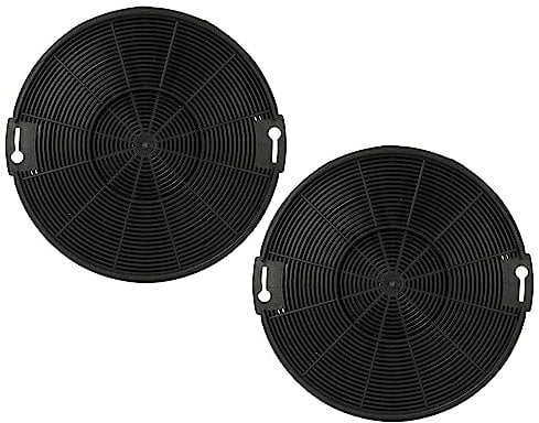 vhbw 2x Aktivkohlefilter kompatibel mit Juno JDF603E5, JDF603E6, JDF604E5, JDF604E6 Dunstabzugshaube - 15 cm
