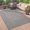 Paco Home Outdoor Teppich Wetterfest Balkon Küche Wohnzimmer Orientalisches Muster Vintage Optik Einfarbig 3D Modern, Grösse:200x280 cm, Farbe:Anthrazit 3