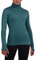 TCA Frauen Winter Langarm Laufshirt mit Reißverschluss - Blau, S