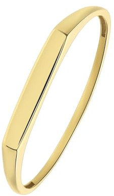 Lucardi - Damen - Ring - 585 Gold - Gelbgold - 15.50/49 mm - Nickelfrei