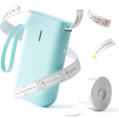 NIIMBOT Etikettendrucker D11, Tragbarer Beschriftungsgerät Bluetooth Etikettiergerät für Heimbüro, Kleinunternehmen, Lagerhaltung und Organisation, Wiederaufladbar, Grün