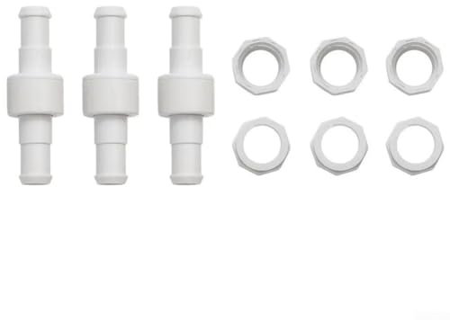 Zoegneer Lot de 3 écrous pivotants pour tuyau de nettoyage de piscine D20 et écrou de tuyau de rechange D15 pour Polaris 280, 380, 180
