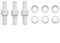 Zoegneer Lot de 3 écrous pivotants pour tuyau de nettoyage de piscine D20 et écrou de tuyau de rechange D15 pour Polaris 280, 380, 180