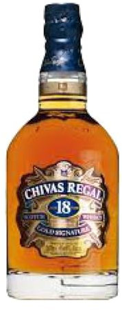 Whisky Blended Caja de 6 unidades Chivas Regal Cristal 18 Años Botellín Miniatura 5 cl