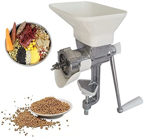Pellet-Maschine für Tierfutter, DIY-Werkzeug zur Verarbeitung von Tierfutter mit 4/5/6/7/8 mm Formen – manueller Futterspender für Hunde und Katzen