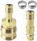 Kit de Raccord Rapide air Comprimé, Connexion Rapide Raccords en Laiton, Raccord air Comprimé, pour le Raccordement Rapide des Conduites D'air (laiton)