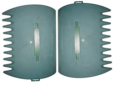 Laubsammelhände – Handrechen mit großen Schaufeln für Laub – Mehrzweck-Gartenrechen für Laub, Rasen und Müllsammlung, 1 Paar