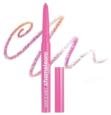Wet n Wild Chameleon Chrome Eyeliner, Wasserfest und Einziehbar, Lichtreflektierende Pigmente für eine Dynamische Farbveränderung, Wischfest, 18 Stunden Haltbarkeit, Planet Disco