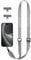 EKAX 2 Hook Mobile Phone Chain, Universal, Collar for Hanging without Case, Crossbody Mobile Phone Strap with Glue-Free Pad, Chain for All Smartphones, iPhone, Samsung, Huawei (Grey (Pack of 2 Clips))