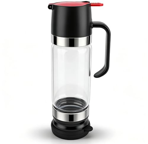 Honigspender, 300 Ml Honigspender ohne Tropfen, Sirupspender mit Griff, Einfache Einhandbedienung, Honigkanne, Sirupspender aus Glas, für Kaffee, Tee, Restaurants, Zuhause