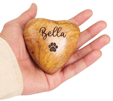 Holz-Herz-Andenken-Urne für Asche – Gedenkbox für Papa, personalisierte Kremationsurne, perfekt als Beerdigungsgeschenk für Erwachsene, Hommage an einen geliebten Menschen, elegante