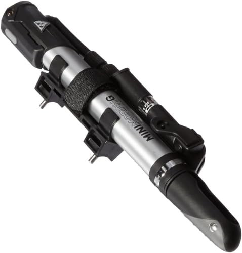 Mini G MasterBlaster Pompe à Vélo avec Manomètre, 27,4 cm, Argent et Noir