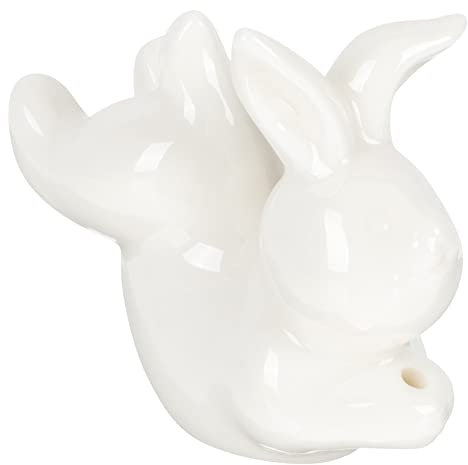 KAILIKETIY Kreativer Titel Kawaii Kaninchen Räucherstäbchenhalter Dekorativer Keramik Weihrauchbrenner Für Zuhause Büro Und