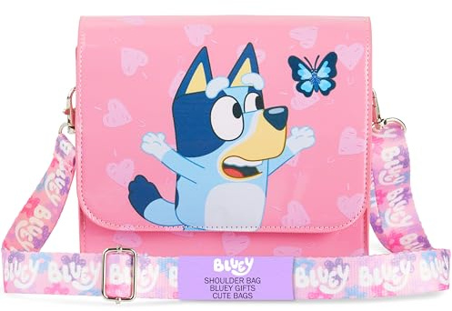 BlueY Borsa Tracolla Bambina Carina Borsetta Bimba con Tracolla Regolabile per Shopping Viaggio, Regalo Ragazza (Rosa)