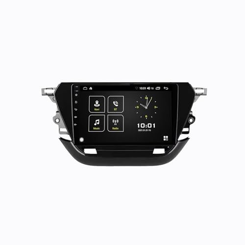 Android 13 2 DIN Radio 9 Reproductor Multimedia para Opel Corsa F 2019-2023 Pantalla táctil Estéreo con Cámara Trasera Navegación GPS Mandos Volante FM WiFi Bluetooth(A2 2+64G)