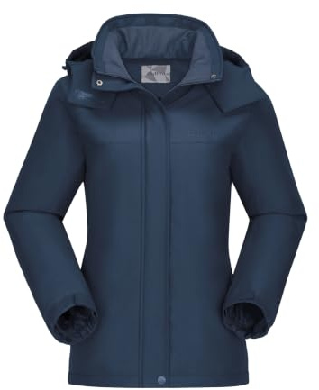 OutPro Damen Skijacke Winter Schneemantel Warm Fleece Mountain Wasserdichte Damenjacke Snowboardjacken