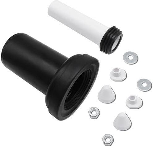Mendorio Downpipe Extension & Toilet Withdrawal Pipe, Featuring a 7.09-inch (18 cm) Extension, Compatible with Geberit (152.426.46.1) Series, Includes Seal and Fixing Components.
