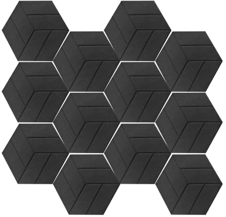 Panneau Absorbant Acoustique, Panneaux Muraux Auto-Adhésifs Absorbant le Son, Panneau Isolation Phonique Multifonction pour Studio Chambre Salon Salle de Bain