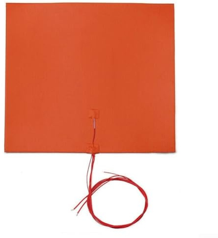 Silikon-Heizmatte, 500 x 500 mm, für beheiztes Bett, 1400 W, 220 V, Hochleistungs-Heizkissen, großes quadratisches Heizelement mit schnellem Aufwärmen