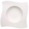 Villeroy & Boch - NewWave Soup Plate, dinner plate for soups/stews, rectangular, premium porcelain, dishwasher and microwave safe, white, 24 cm