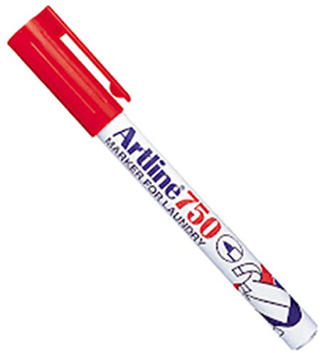 Artline Ek750 Marker for Laundry - Red