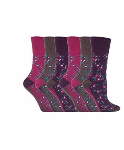 6 Pairs of SockShop Everyday Gentle Grip Socks see listing Ladies 4-8 (6 x RH58)