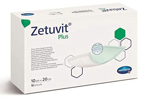 Zetuvit Plus sterile Verbandspads, 10 x 20 cm, 10 Stück