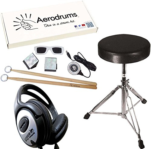 Aerodrums Air-Drumming Schlagzeug E-Drum mit PS3 Cam + keepdrum Drumhocker + Kopfhörer