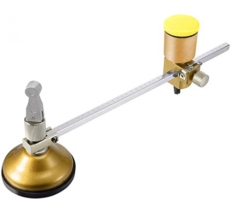 sourcing map 40cm Verstellbare Öl Futter Kompasse Typ für Glas Kreisschneider