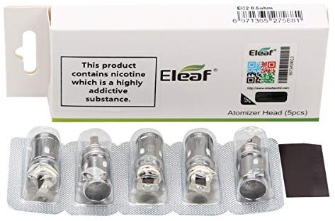 Eleaf EC 2 Testa di ricambio 0,5ohm per serbatoio MELO 4-Niente nicotina