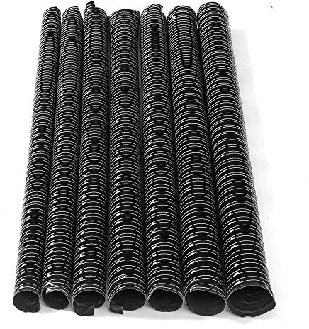 Schwarzer Luftkanalschlauch aus flexiblem Silikon, 1 m Länge, Kalt- und Heißkühlung, 60mm, 1
